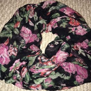 Charlotte Russe flower infinity scarf